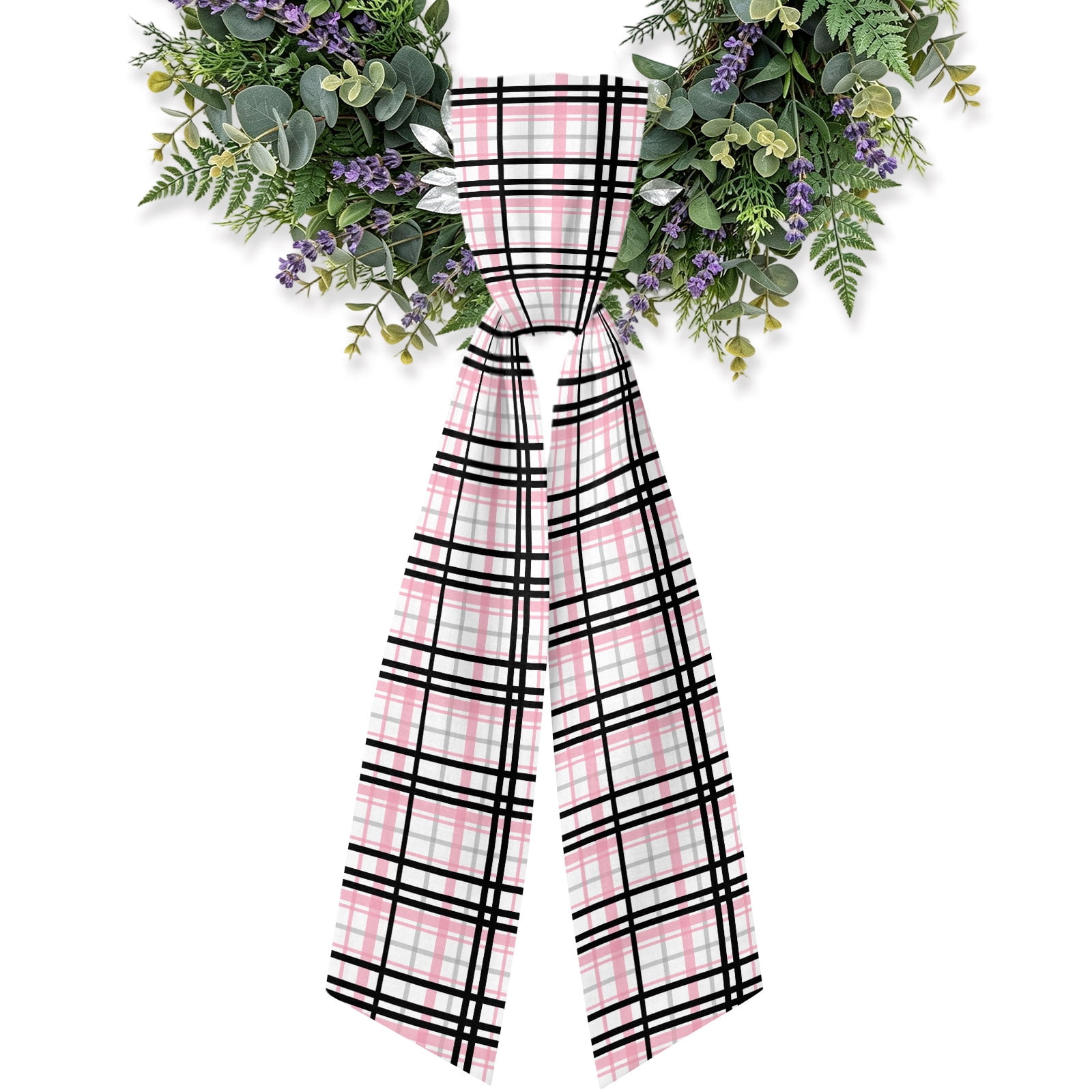 Abstract Stripes Wreath Sash for Front Door 4.5