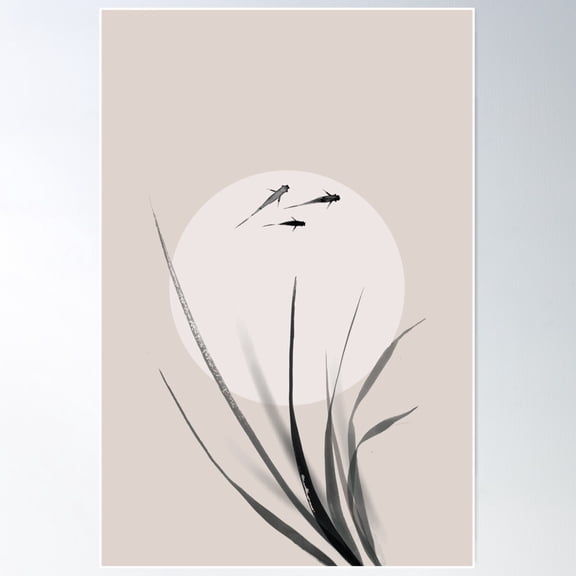 Abstract Study 012 Tranquility Poster Wall Art, Modern Wall Decor For Living Room Bedroom, 8x12 UNFRAMED