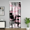 Abstract Style Art Print Door Curtains Privacy Closet Curtain for