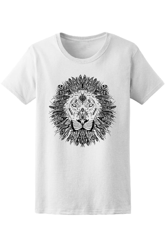 Abstract Style Lion Head T-Shirt Men -Image by Shutterstock, Male Large