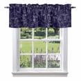 thumbnail image 1 of Abstract Style Valance Curtain Blue Modern Simple Character Line Window Valances Rod Pocket Short Curtains Window Treatments for Kitchen Bedroom Bathroom Laundry 42" x 18", 1 of 9