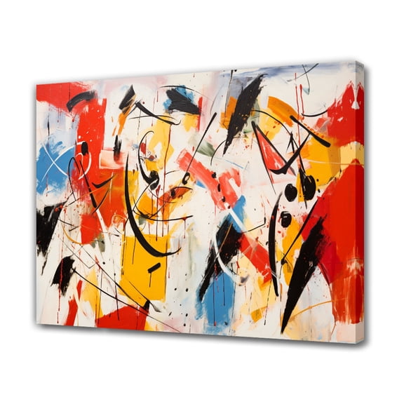 Abstract Style Works Of Faces Poster Decorative Painting Canvas Wall Art Living Room Posters Bedroom Painting,Frame-style,28×41inch (70×105cm)