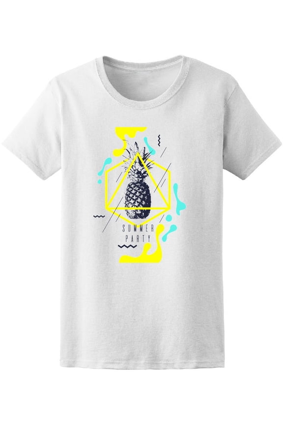 Abstract Summer Party Pineapple T-Shirt Men -Image by Shutterstock, Male XX-Large