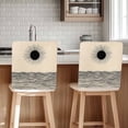 thumbnail image 1 of Abstract Sun Ocean Chair Covers Set of 1 Modern Art Chair Back Covers Stretch Removable Washable Chairs Slipcovers Chair Protector for Dining Room Kitchen Party Decor, 1 of 5