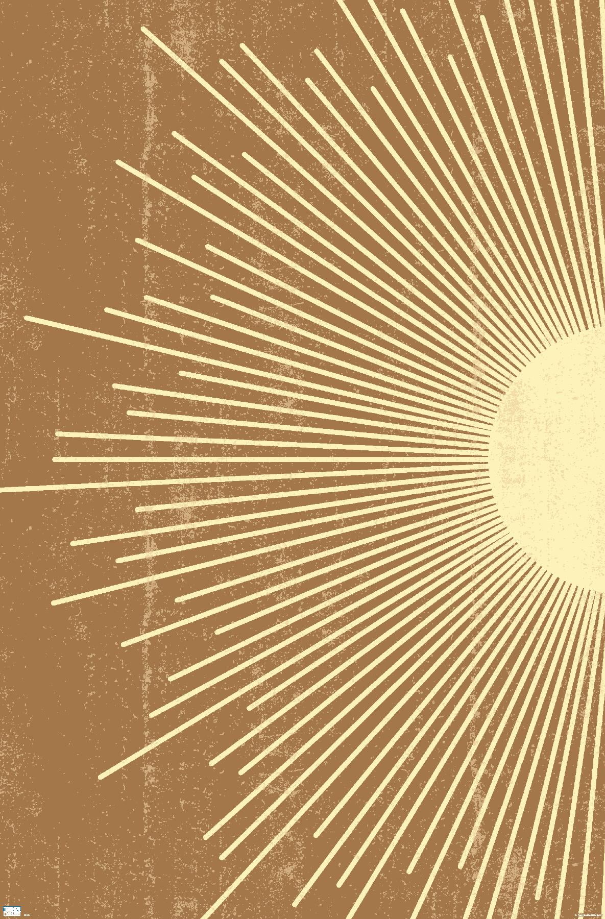 Abstract Sun Wall Poster, 14.725" x 22.375"