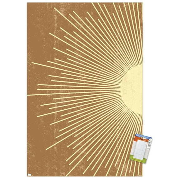 Abstract Sun Wall Poster, 14.725" x 22.375"
