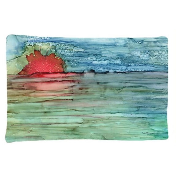 Abstract Sunset on the Water Fabric Standard Pillowcase