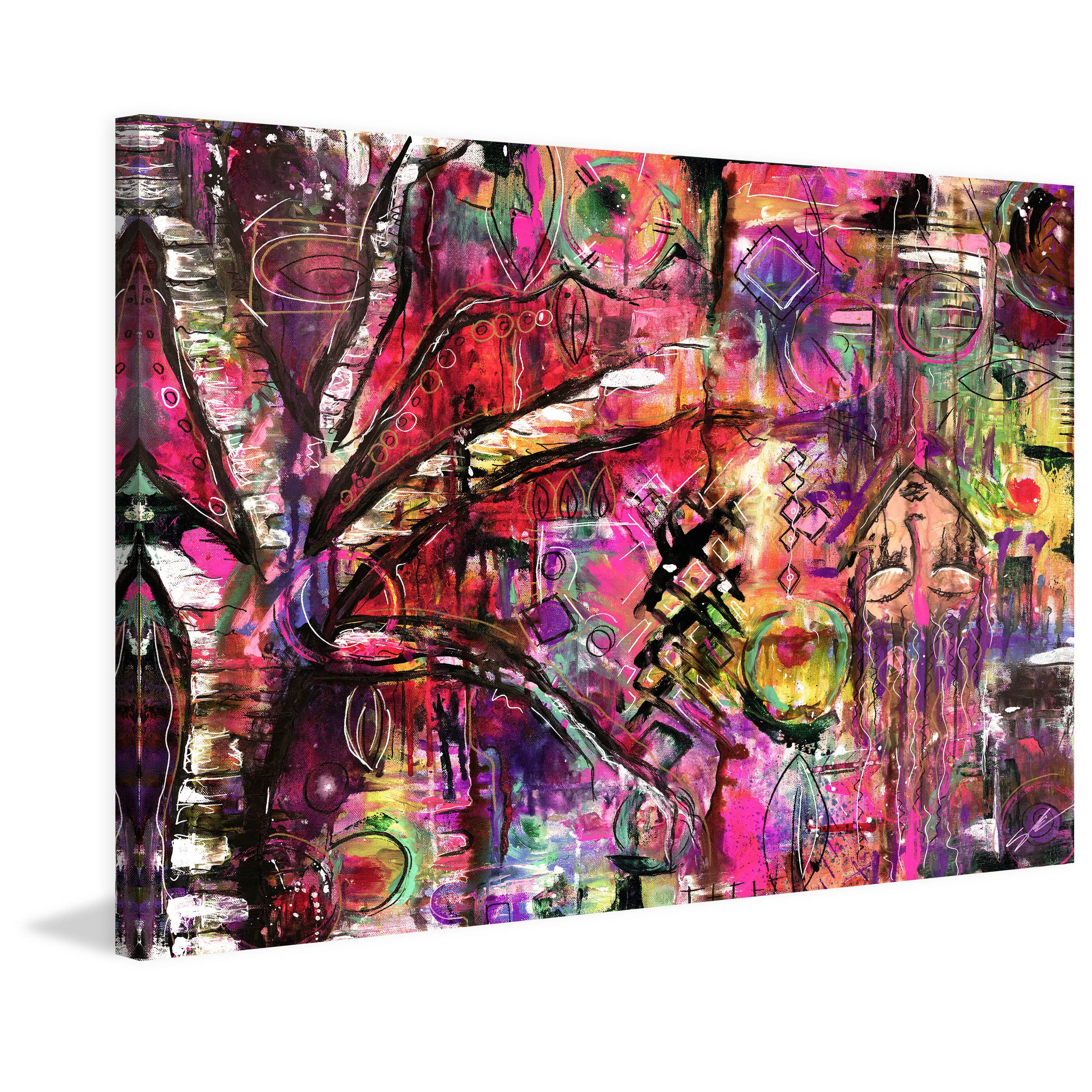 "Abstract Surrealism" Painting Print on Wrapped Canvas
