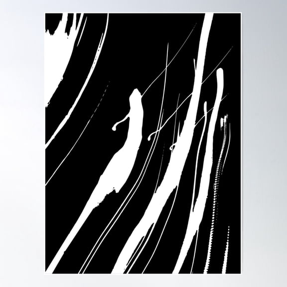 Abstract Swatches // White Poster Wall Art, Modern Wall Decor For Living Room Bedroom, 12x18 UNFRAMED