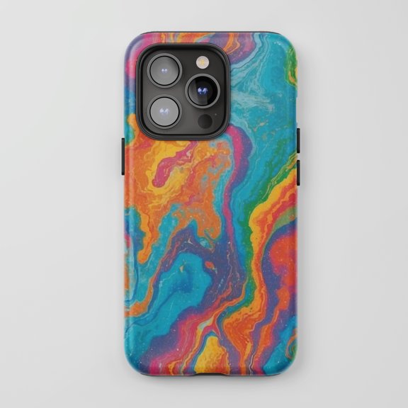 Abstract Swirl Design for All iPhone Series Tough Phone Case