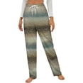 thumbnail image 1 of Abstract Swirling Wood Grain Art Winter Female Pants Flannel High Waist Women Pants Lady Warm Straight Leg Plush Trousers, 1 of 7
