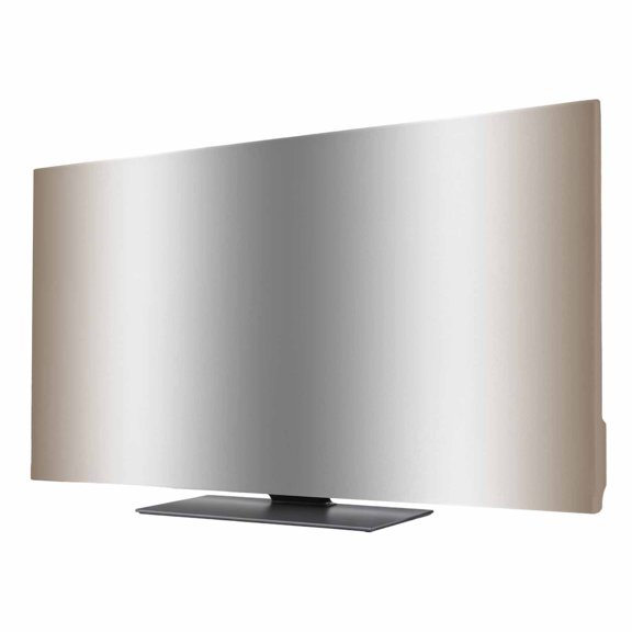 Abstract TV Dust Cover 24 Inch, Brown Gray Gradient Ombre Computer Monitor Cover Dustproof Stretchable Indoor TV Screen Protector for LED LCD Universal Monitors