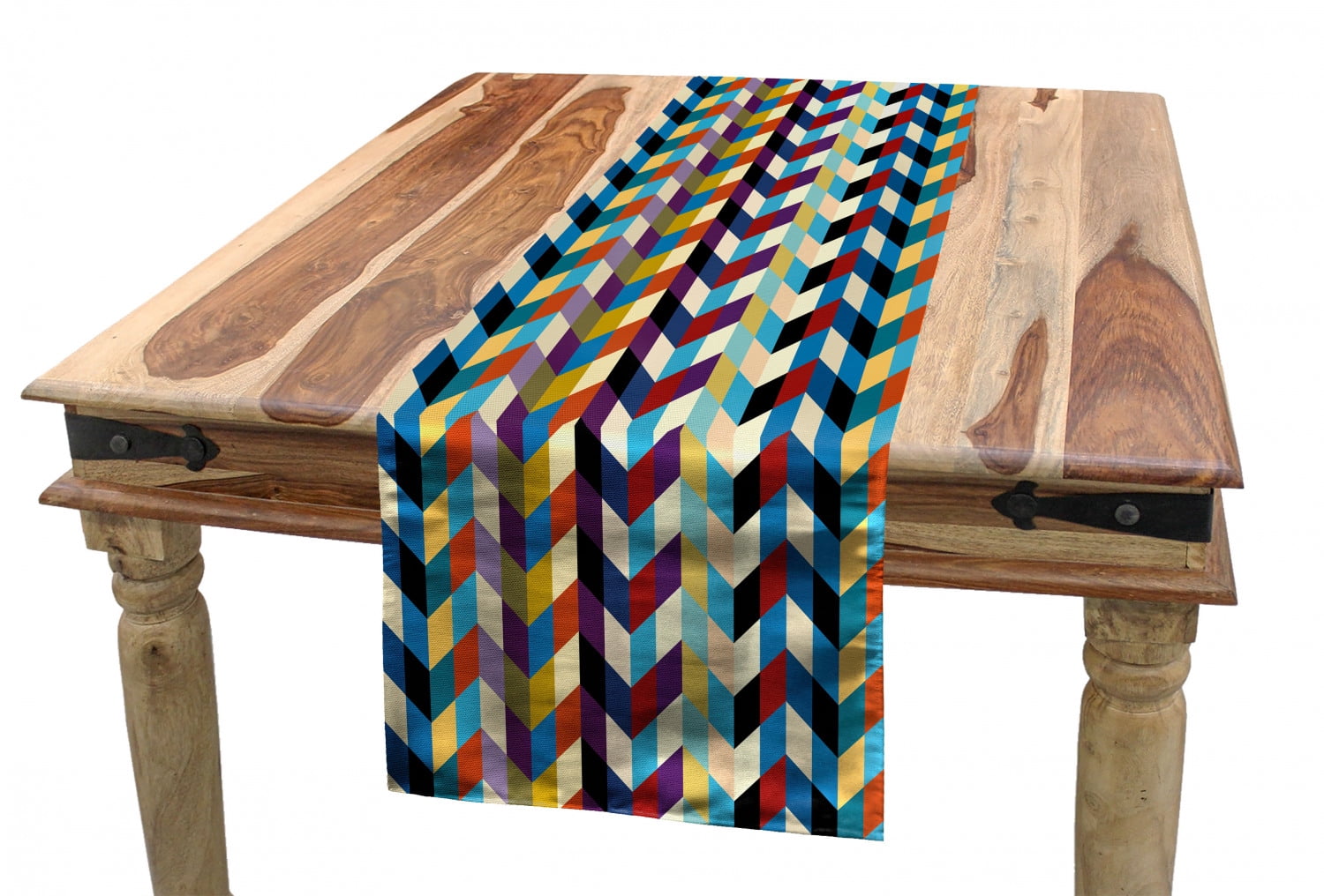 Abstract Table Runner, Continuous Pattern of Braided Look Motifs in ...