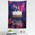 thumbnail image 1 of Abstract Tapestry, Abstract Background with Graphic Design Cake and Candles, Fabric Wall Hanging Decor for Bedroom Living Room Dorm, 5 Sizes, Purple Magenta White, by Ambesonne, 1 of 1
