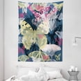 thumbnail image 1 of Abstract Tapestry, Colorful Butterflies Hand Drawn Springtime Natural Wildlife Detailed Illustration, Wall Hanging for Bedroom Living Room Dorm Decor, 60W X 80L Inches, Multicolor, by Ambesonne, 1 of 2