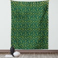 thumbnail image 1 of Abstract Tapestry, Geometric Composition Modern Art Inspirations Green Toned Illustration, Wall Hanging for Bedroom Living Room Dorm Decor, 60W X 80L Inches, Sea Green and Green, by Ambesonne, 1 of 2