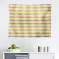 thumbnail image 1 of Abstract Tapestry, Marine Style Hand Drawn Brush Streaks Monochrome Checkered Inspired, Fabric Wall Hanging Decor for Bedroom Living Room Dorm, 2 Sizes, Sea Blue Aqua Pale Teal, by Ambesonne, 1 of 1