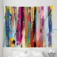 thumbnail image 1 of Abstract Tapestry, Multicolored Expressionist Work of Art Vibrant Rainbow Design Tainted Pattern, Fabric Wall Hanging Decor for Bedroom Living Room Dorm, 5 Sizes, Multicolor, by Ambesonne, 1 of 1