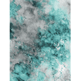 thumbnail image 1 of Abstract Teal Gray Splatter Watercolor Canvas Print, Ideal for Living Room, Bedroom, Office, Bathroom, Hotel, 1 of 8