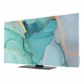 Abstract Teal TV Dust Cover 40 Inch, Aqua Marble Cracks Texture Crystal ...
