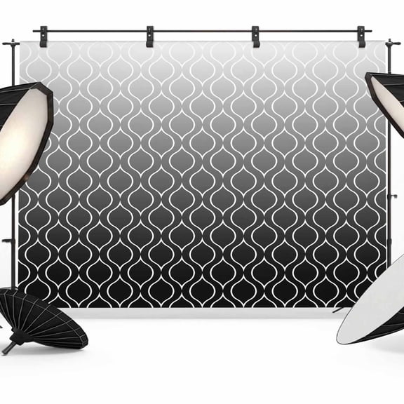 Abstract Texture Photography Backdrop 7x5FT, Classic Black Gradient Line Photo Backdrops, Background for Photography Studio Photo Studio Background, Back Drop for Photoshoot