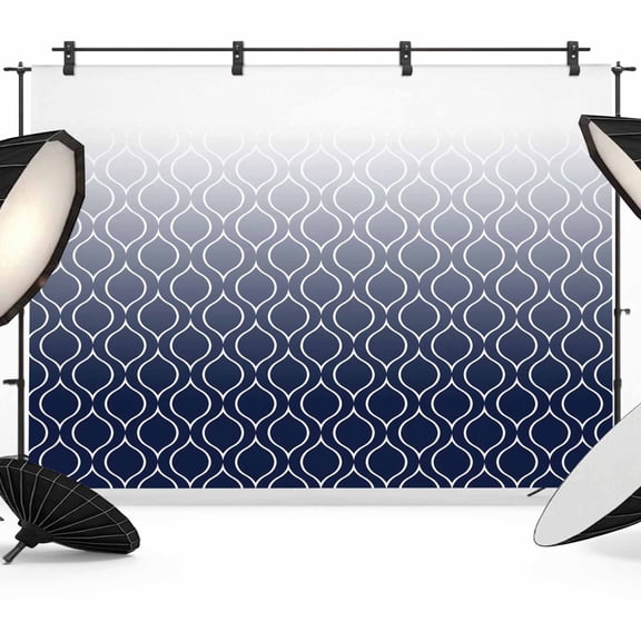 Abstract Texture Photography Backdrop 7x5FT, Classic Navy Blue Gradient Line Photo Backdrops, Background for Photography Studio Photo Studio Background, Back Drop for Photoshoot