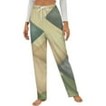 thumbnail image 1 of Abstract Textured Diamond Pattern Winter Female Pants Flannel High Waist Women Pants Lady Warm Straight Leg Plush Trousers, 1 of 7