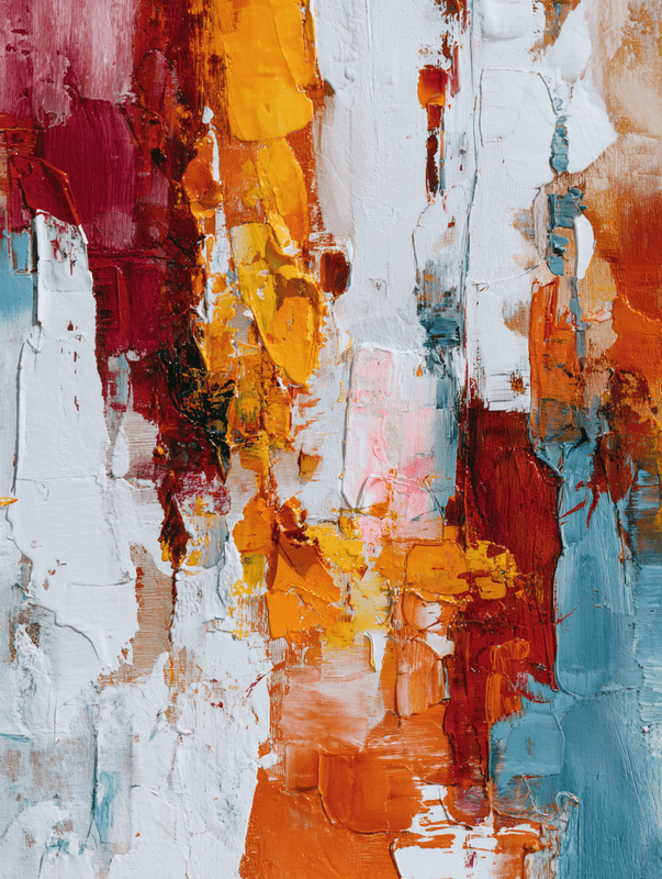 Abstract Textured Impasto Canvas Wall Art Print, Home Decor for Living ...