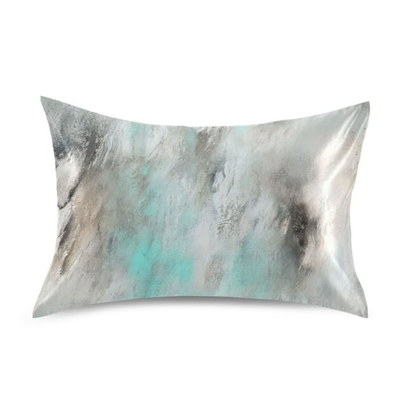 Abstract Textured Painting Luxury Silky Soft Pillowcase Standard Size Wrinkle Resistant Envelope Closure 20x26in