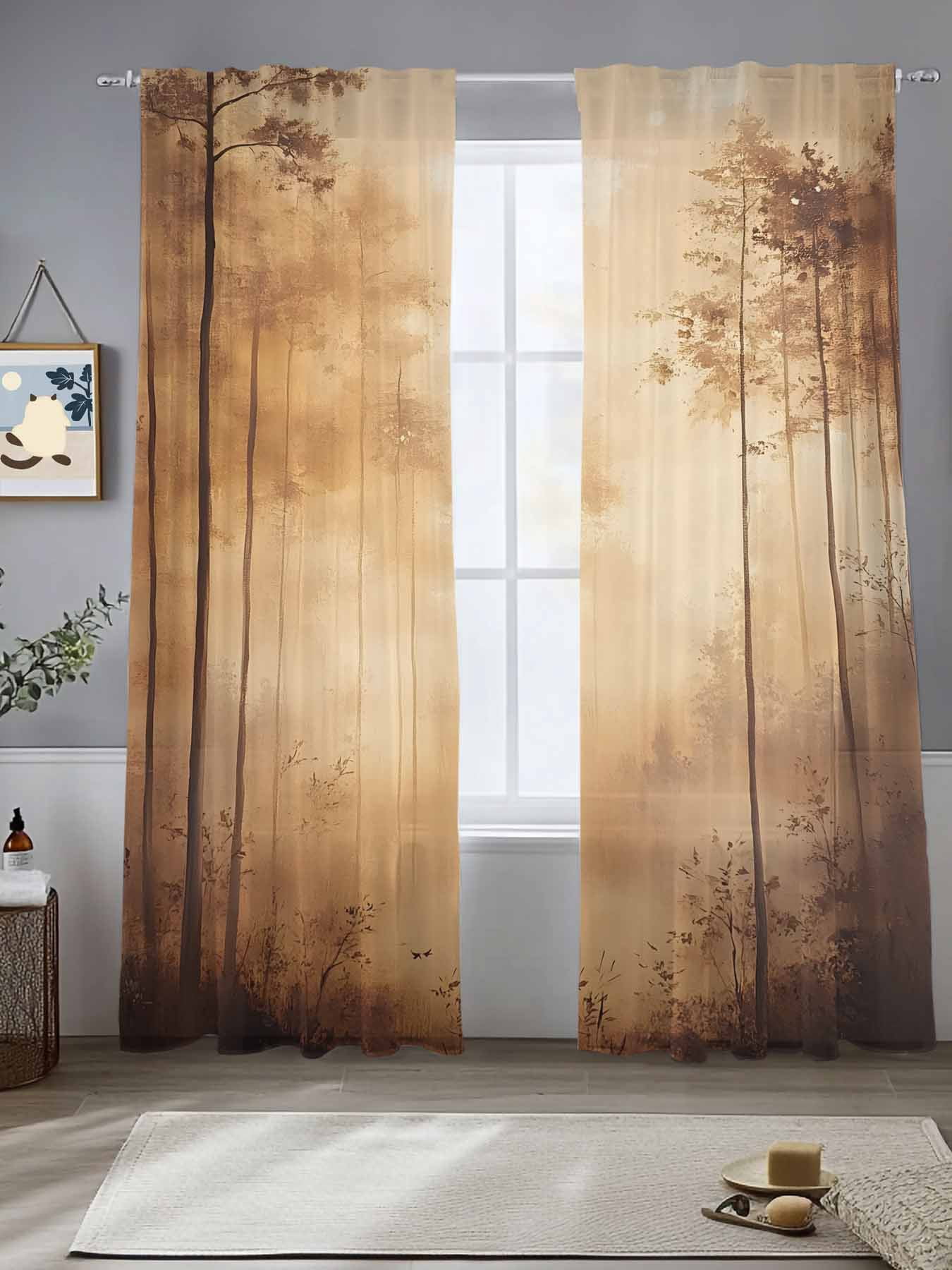 Woodland Themed Curtains photo