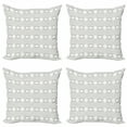 thumbnail image 1 of Ambesonne Abstract Throw Pillow Cover 4 Pack, Modern Geometrical, 20", Grey Beige and White, 1 of 2