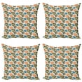 thumbnail image 1 of Ambesonne Abstract Throw Pillow Cover 4 Pack, Paisley Inspired Mandala, 16", Multicolor, 1 of 2