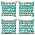 thumbnail image 1 of Abstract Throw Pillow Cushion Case Pack of 4, Pattern of Watercolor Brushstrokes with Little Black Spots Scribble Art Design, Modern Accent Double-Sided Print, 4 Sizes, Multicolor, by Ambesonne, 1 of 2