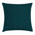 thumbnail image 1 of Abstract Throw Pillow Cushion Cover, Funky Ethnic Pattern of Dots Forming Moire Round Shapes Print, Decorative Square Accent Pillow Case, 18 X 18 Inches, Seafoam Violet Blue and Black, by Ambesonne, 1 of 2