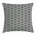 thumbnail image 1 of Abstract Throw Pillow Cushion Cover, Monochrome Stripes Oval Shapes Geometric Illustration Minimalist Modern Art, Decorative Square Accent Pillow Case, 18 X 18 Inches, Black and White, by Ambesonne, 1 of 2