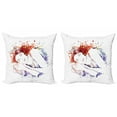 thumbnail image 1 of Abstract Throw Pillow Cushion Cover Pack of 2, Creative and Design of Beauty Sleeping Girl Splashed Paint Effect Image, Zippered Double-Side Digital Print, 4 Sizes, Multicolor, by Ambesonne, 1 of 2