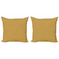 thumbnail image 1 of Ambesonne Abstract Throw Pillow Cover 2 Pack, Geometric Shapes 60s, 18", Multicolor, 1 of 2