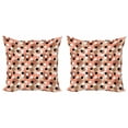 thumbnail image 1 of Abstract Throw Pillow Cushion Cover Pack of 2, Hand Drawn Pastel Toned Grunge Illustration of Circles and Dots Geometric Design, Zippered Double-Side Digital Print, 4 Sizes, Multicolor, by Ambesonne, 1 of 2