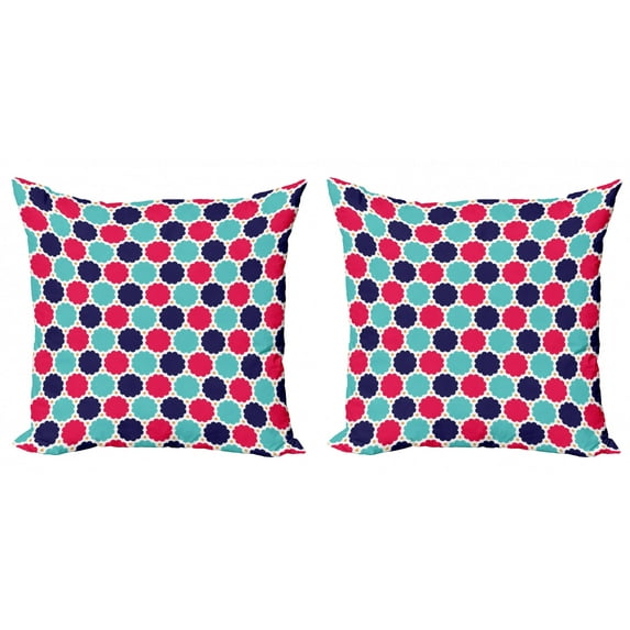 Ambesonne Abstract Throw Pillow Cover 2 Pack, Spring Season, 24", Multicolor