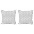 thumbnail image 1 of Ambesonne Abstract Throw Pillow Cover 2 Pack, Whirlpool Circles Lines, 24", Pale Taupe White, 1 of 2