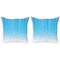 thumbnail image 1 of Ambesonne Abstract Throw Pillow Cover 2 Pack, Star Vibrant Celestial, 18", Sky Blue White, 1 of 2