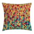 thumbnail image 1 of Abstract Throw Pillow Cushion Cover, Triangle Formed Fractal Geometric Figures with Aztec Culture Effects Western Print, Decorative Square Accent Pillow Case, 20 X 20 Inches, Multicolor, by Ambesonne, 1 of 2