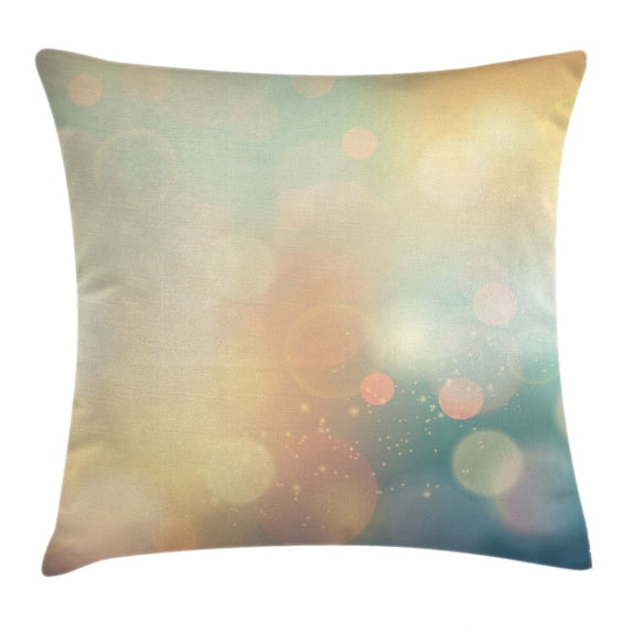 Abstract Throw Pillow Cushion Cover, Under Sea Ocean Sea Inspired Image with Sunbeams Like Details Print, Decorative Square Accent Pillow Case, 18 X 18 Inches, Dark Blue and Light Green, by Ambesonne