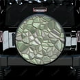 Abstract Tiles Texture Print Spare Tire Cover Waterproof Tire Wheel