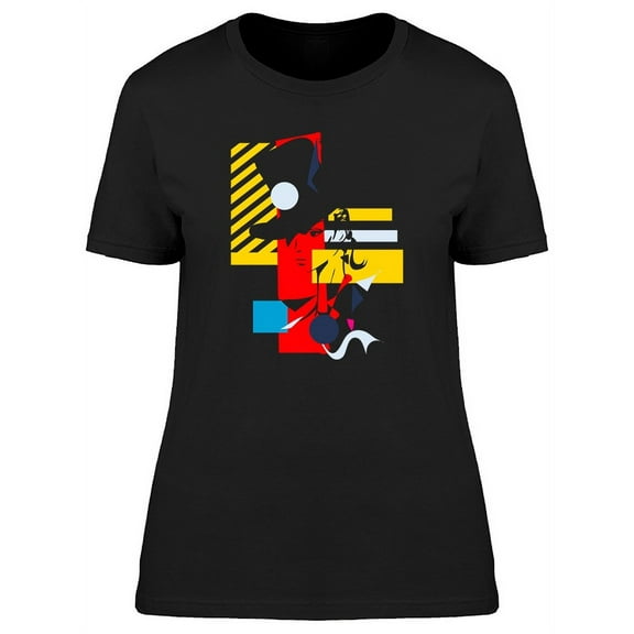 Abstract Tophat Girl T-Shirt Women -Image by Shutterstock, Female x-Large