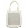thumbnail image 1 of Abstract Tote Bag, Vintage Polka Dots Pattern with Little Rounds Classic Geometric Design, Cloth Linen Reusable Bag for Shopping Books Beach and More, 16.5" X 14", Cream, by Ambesonne, 1 of 2