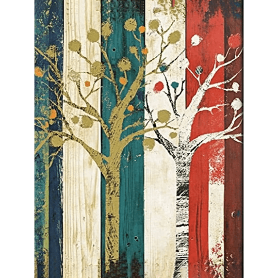 Abstract Tree Decorative Painting/Canvas Art, Perfect for Living Room, Bedroom, Dining Room, Kitchen, Office, Hallway, Study, Cafe, Bar, Hotel, Restaurant, Apartment Decoration.
