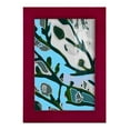 thumbnail image 1 of Abstract Tree Limbs I -Framed Print w/glass-Cherry Red, 1 of 8