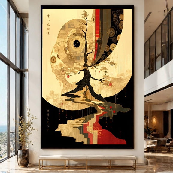 Abstract Tree Of Life Wall Art Print