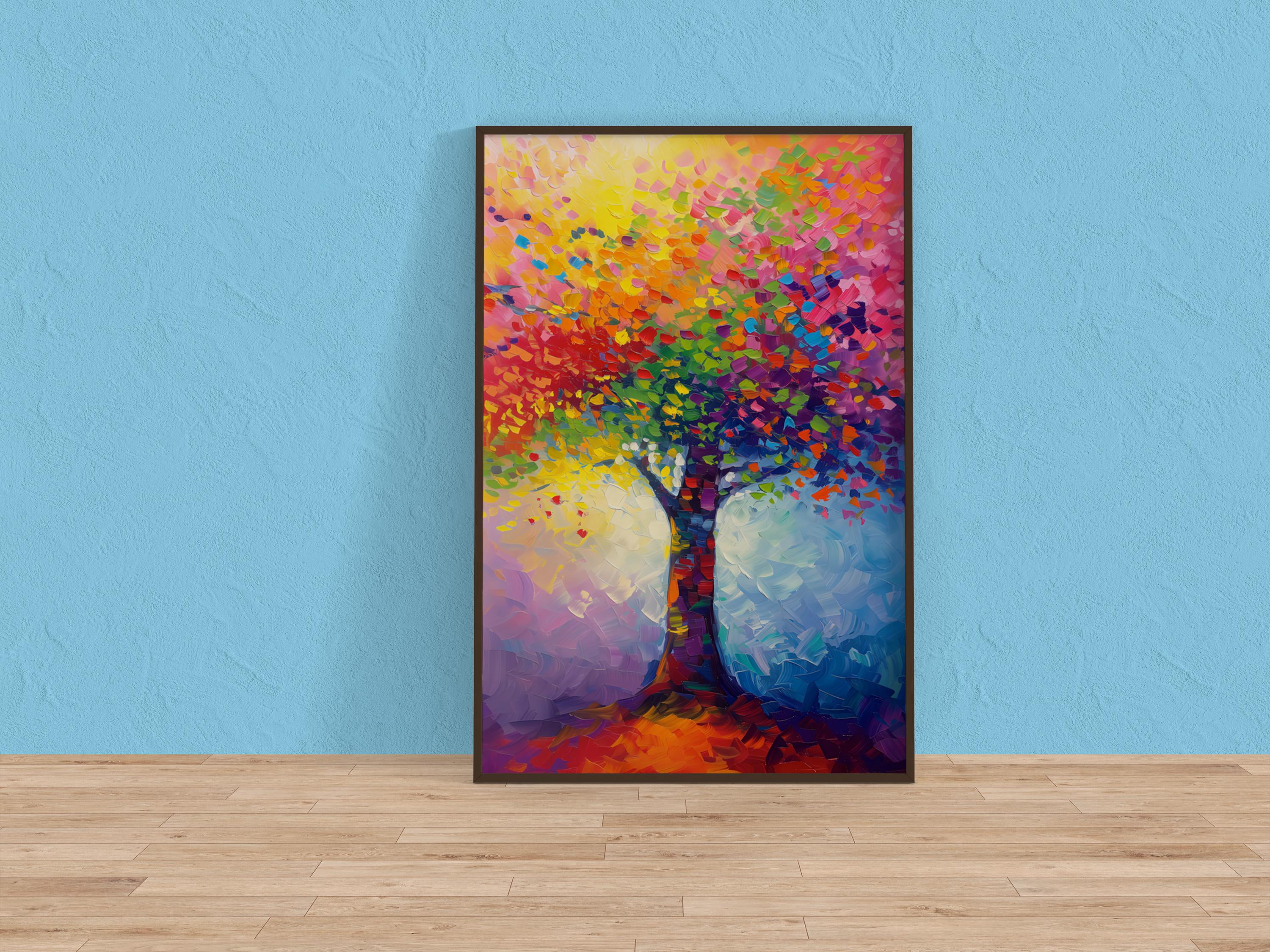Abstract Tree Vibrant Poster , Poster Print Only - Walmart.com